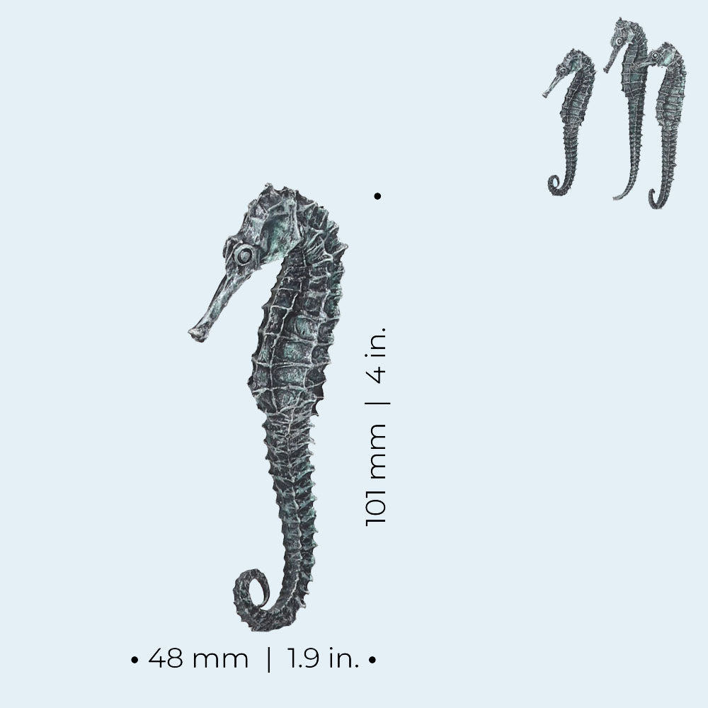 Seahorse Set - Metallic Black