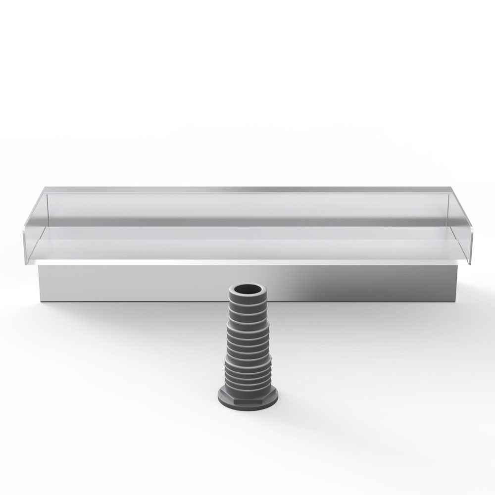 Stainless Steel Water Blades - 60mm Spout/Rear Inlet