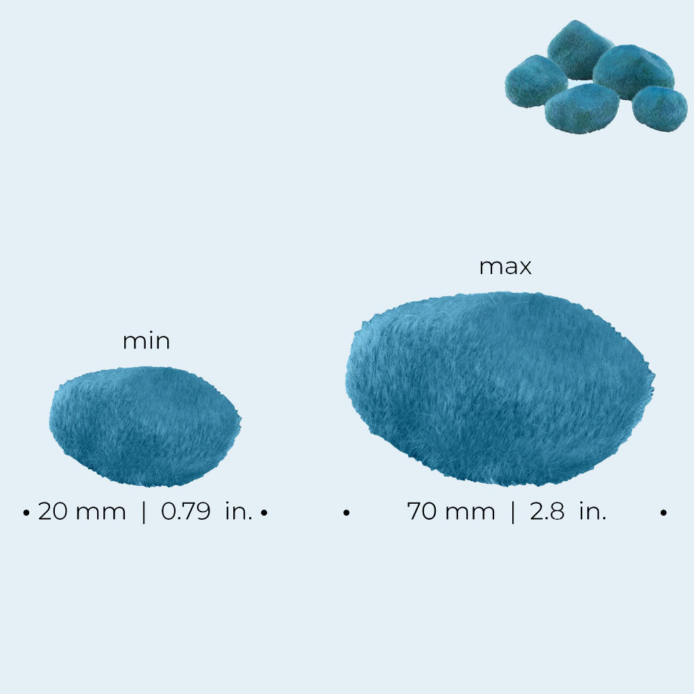 Moss Pebbles - Blue Ocean