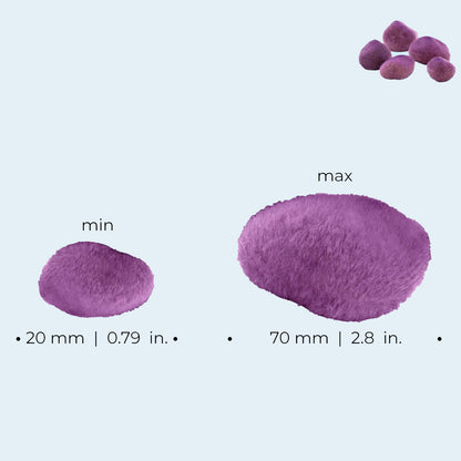 Moss Pebbles - Purple