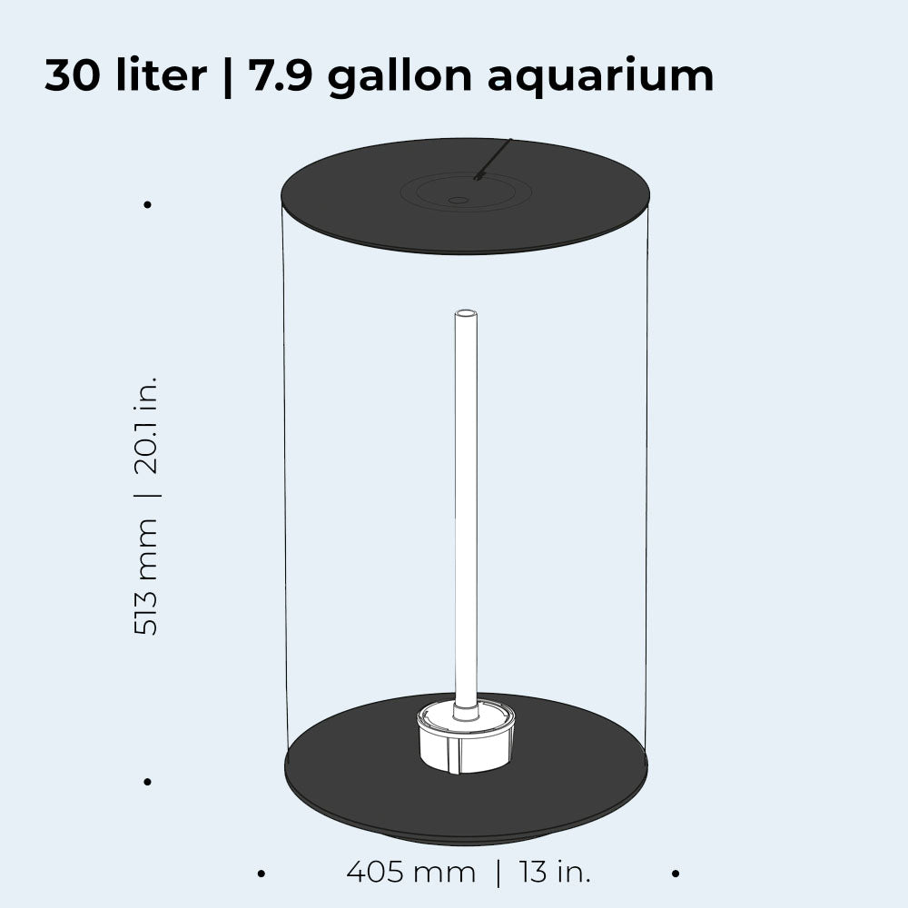 TUBE 30 Aquarium MCR LED - Black