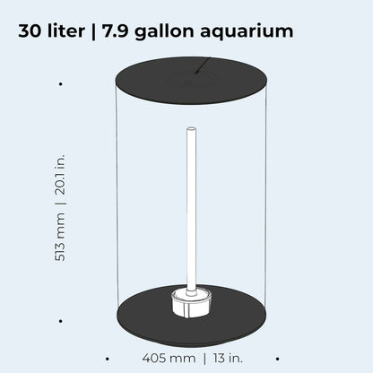 TUBE 30 Aquarium MCR LED - Black
