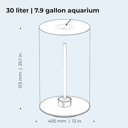 BiOrb TUBE 30 Aquarium MCR LED - White