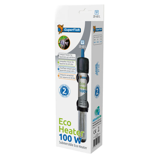 Eco Aquarium Heater 100w (20-60L)