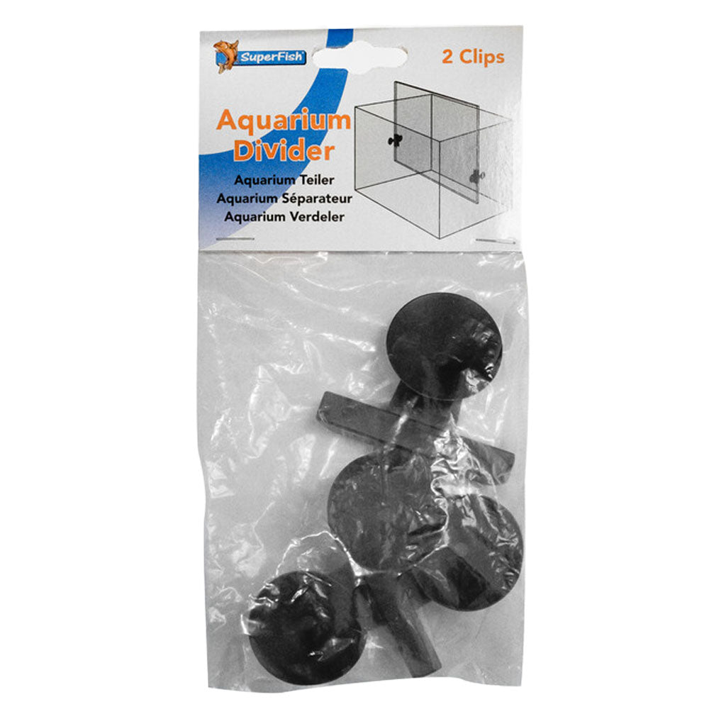 SuperFish Aquarium Tank Divider Clips (2pk)