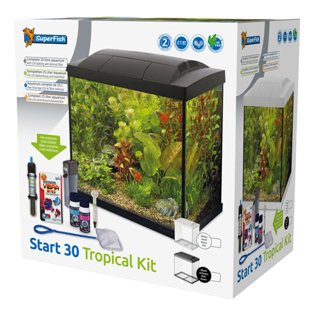 SuperFish START 30 Tropical Aquarium Kit - White