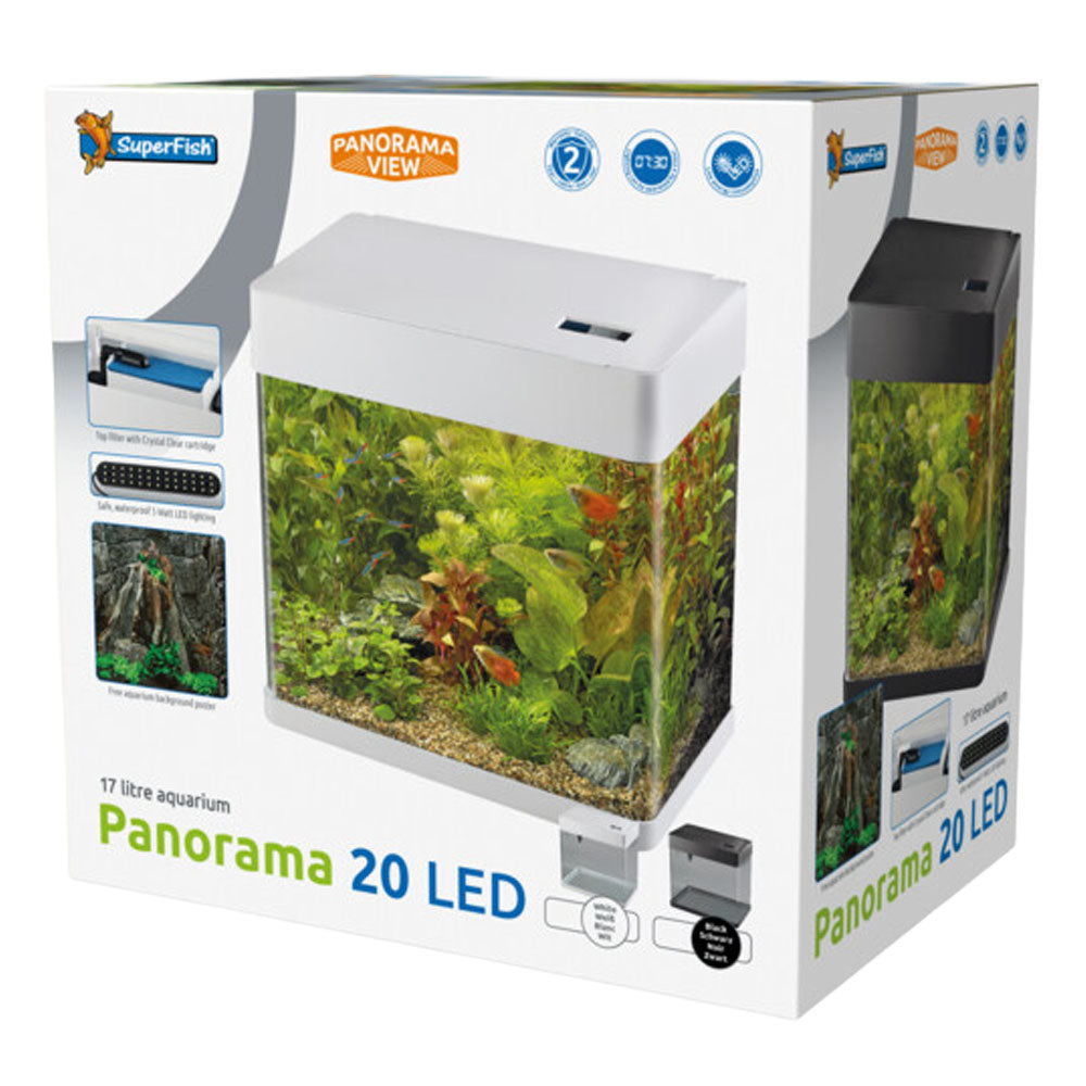 PANORAMA 20 LED Aquarium - White