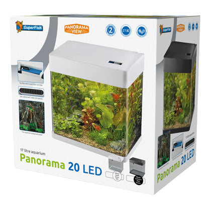 SuperFish PANORAMA 20 LED Aquarium - Black