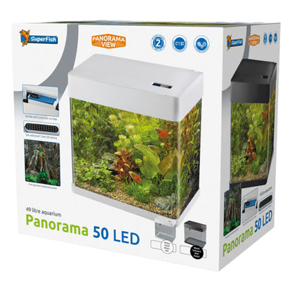 SuperFish PANORAMA 50 LED Aquarium - Black
