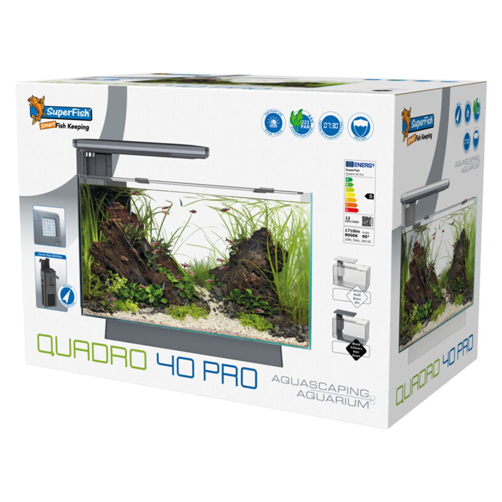 QUADRO 40 Pro LED Aquarium - White