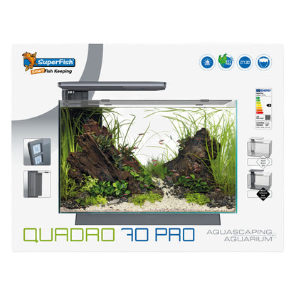 QUADRO 70 Pro LED Aquarium - Black