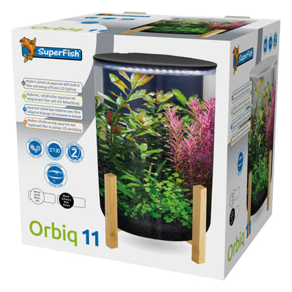 SuperFish ORBIQ 11 Aquarium - Black