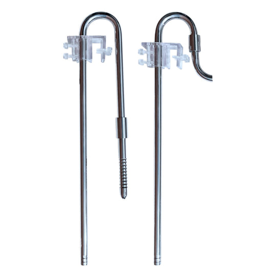 Scapers Stainless Steel Inlet/Outlet Kit 12mm