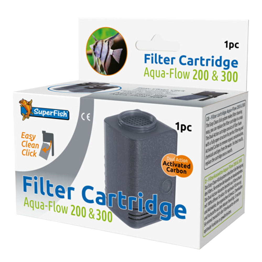 SuperFish Aqua-Flow 200/300 Easy Click Filter Cartridge (1pk)