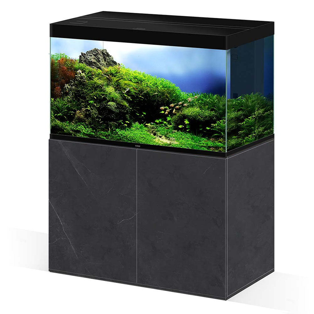 Ciano Emotions Pro 100 Deep Aquarium & Cabinet Set - Black Marble