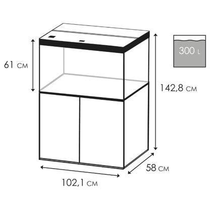 Ciano Emotions Pro 100 Deep Aquarium & Cabinet Set - White