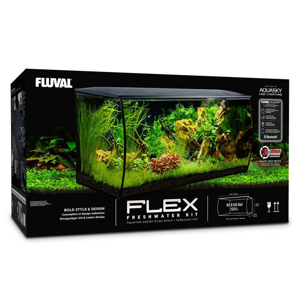 Fluval Flex 123L Aquarium & Cabinet Set - White