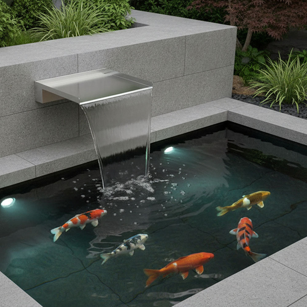 Stainless Steel Water Blades - 300mm Spout/Rear Inlet