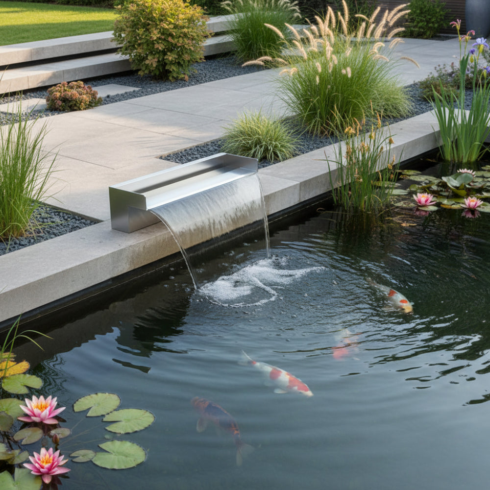 Pond Planet Stainless Steel Water Blade - 60mm Spout/Base Inlet