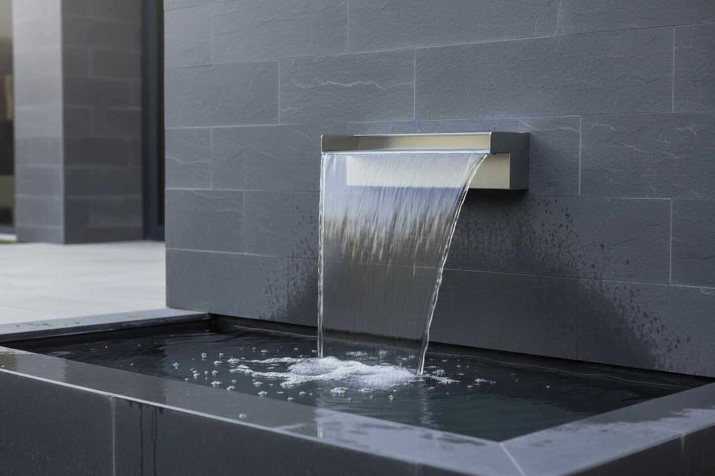 Stainless Steel Water Blades - 60mm Spout/Rear Inlet