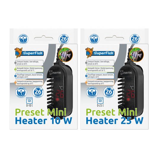 Preset Mini Aquarium Heaters